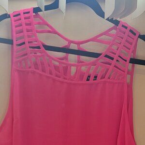 Bright pink tank